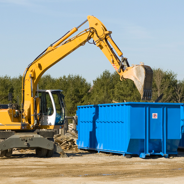 what are the rental fees for a residential dumpster in Treasure Lake